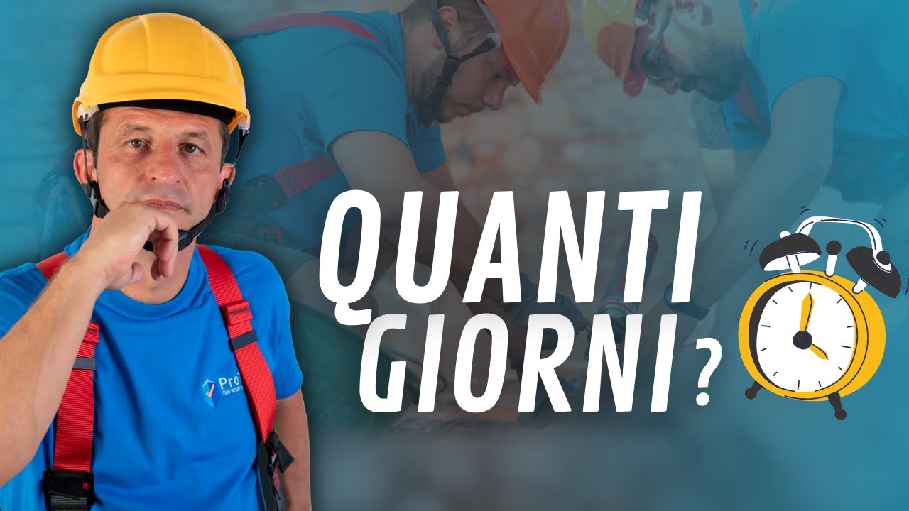 Quanti giorni servono per riparare il tetto?